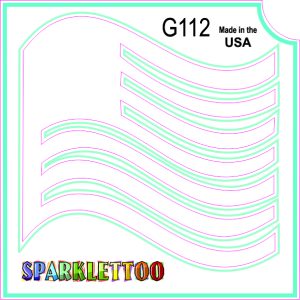 2 x 2 Glitter Tattoo Stencil