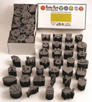 Box of 34 Face Painting Stamps