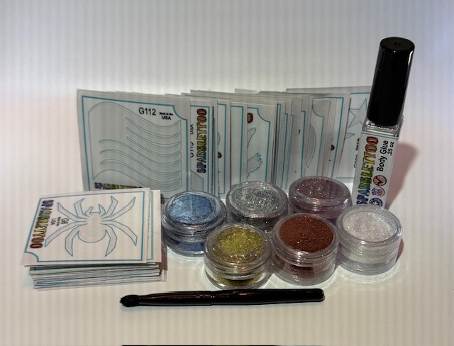 40 Pack Glitter Tattoos Kit