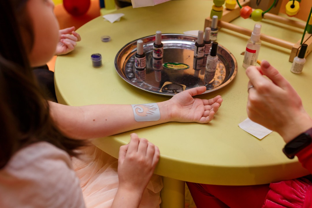 Safe and Simple Glitter Tattoos for at Home with Family and Friends